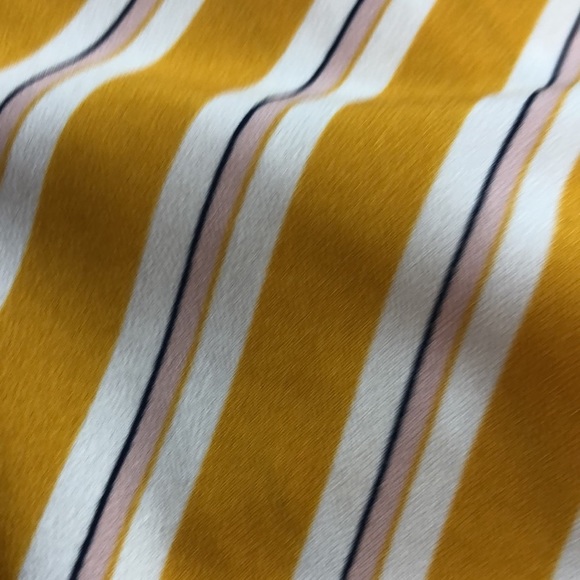 A New Day Women’s Dress Stripe V Neck Self Tie Belt Lined Swingy Skirt - Picture 4 of 5